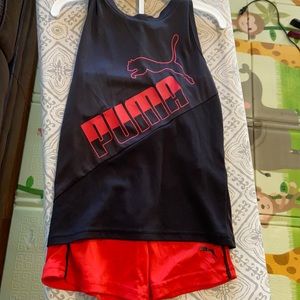 4T PUMA boys tank top and short set